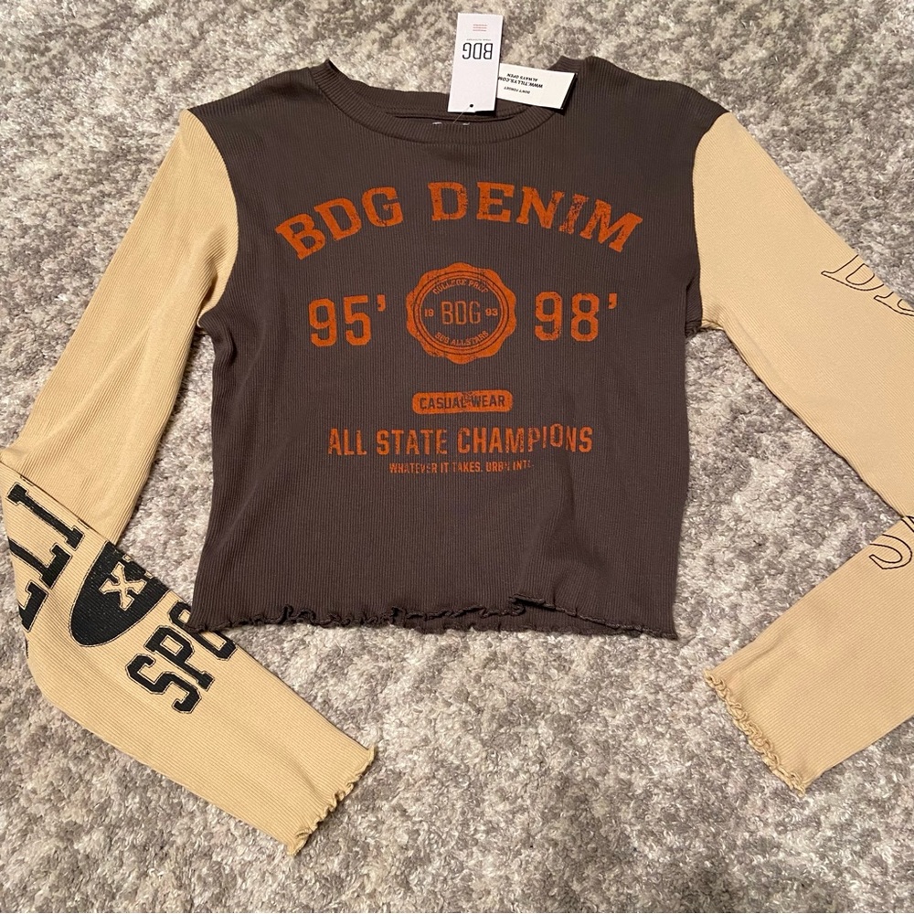 Urban BDG Denim Long Sleeve Top